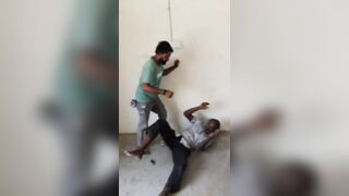 Elderly Fisherman Passes Out After Brut Kicks Him In The Head