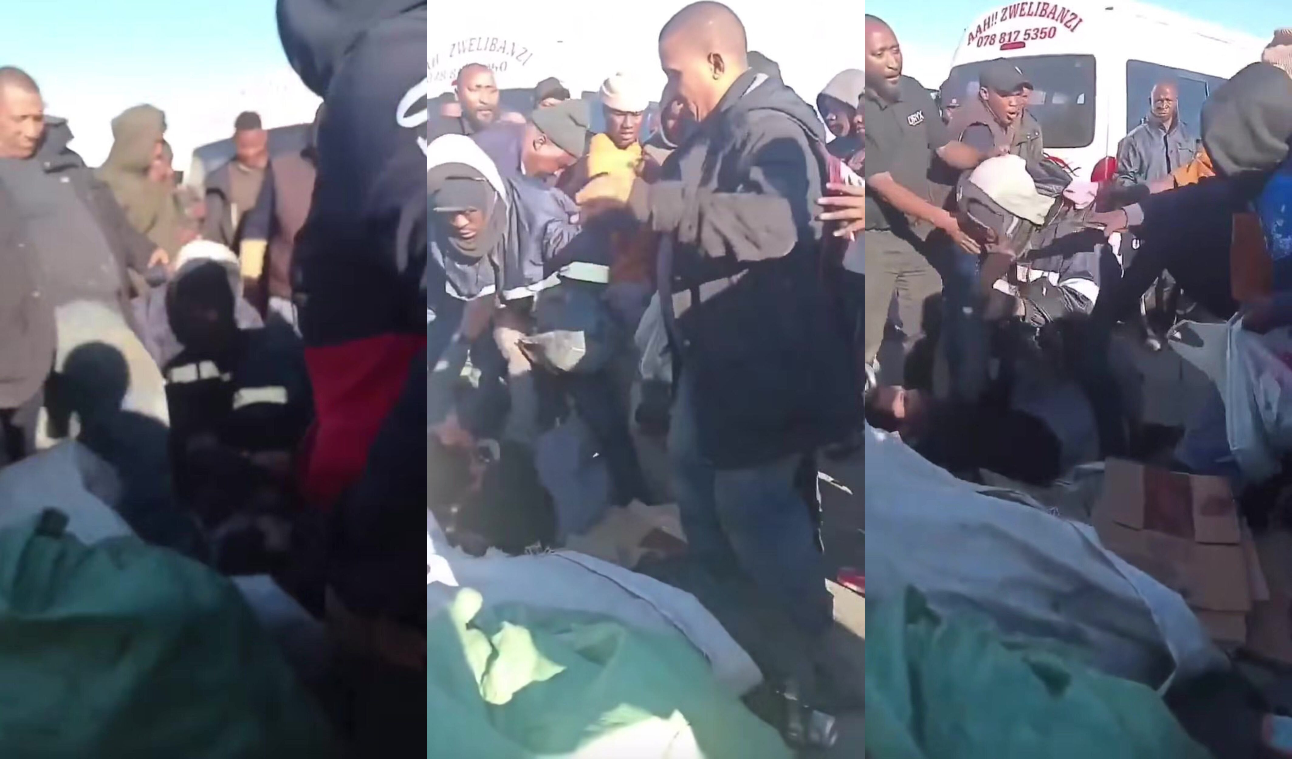 Cellphone Thief Gets Jumped By Taxi Drivers In South Afrca