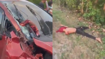 Motorcyclist Left Arm, Life In A Windshield