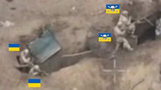 Ukrainians watches his friends die in a second.