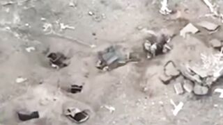 Ukrainians watches his friends die in a second.