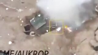 Ukrainians watches his friends die in a second.