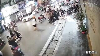 Loser Of The Day: Moped Rider Starts A Road Rage Fight And Gets Beaten Unconscious