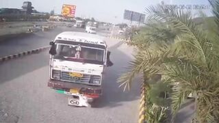 Truck Loaded With Iron Rods Takes Old Man`s Life In India