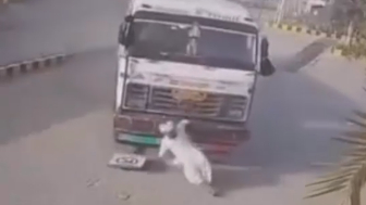Truck Loaded With Iron Rods Takes Old Man`s Life In India