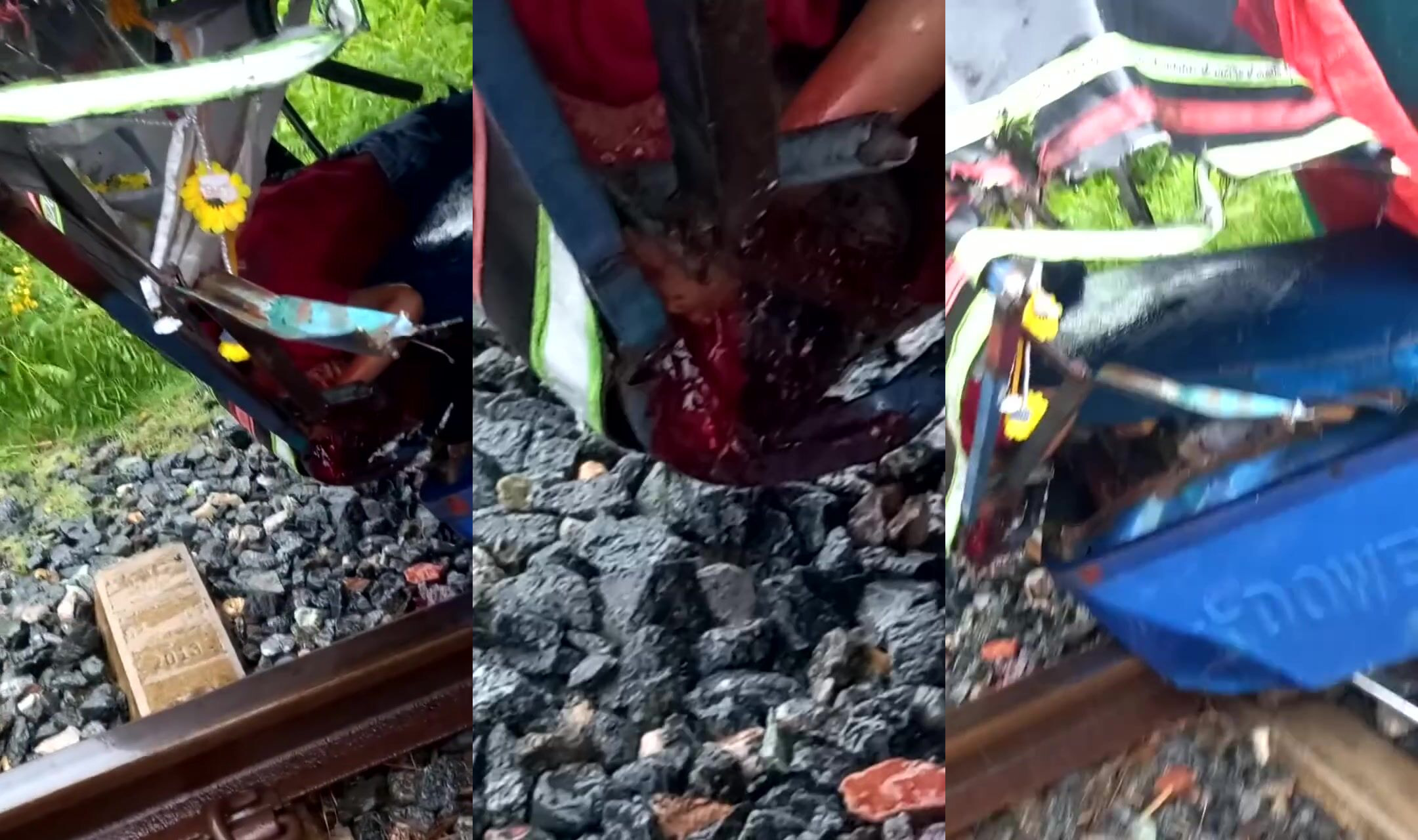 Man dies when Tuk Tuk hit by train