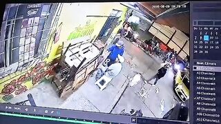 Helmeted Hitman Pumps Multiple Bullets Into Victim's Head in Cold-Blooded Execution