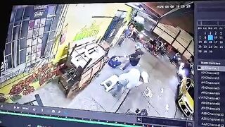 Helmeted Hitman Pumps Multiple Bullets Into Victim's Head in Cold-Blooded Execution