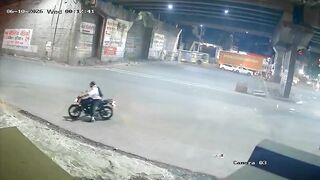 Cement Mixer Overturns Killing One In India
