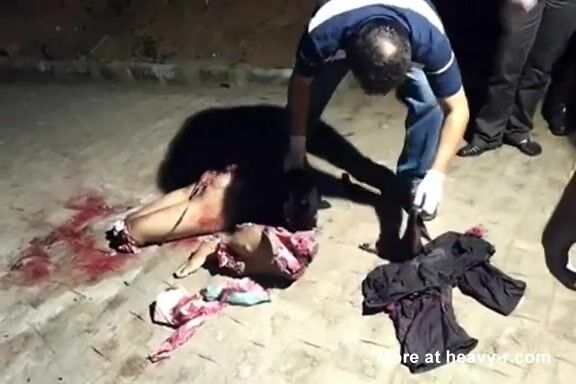 Body torn to pieces in the street