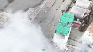 Occupier’s upper body flew onto roof of shed after being struck by drone