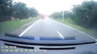 Motorcyclist Launched In The Air In Deadly Head On Collision