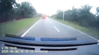 Motorcyclist Launched In The Air In Deadly Head On Collision