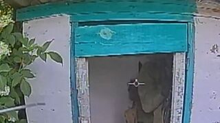 And another one drone striked russian faggot dying in a toilet