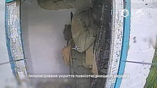 And another one drone striked russian faggot dying in a toilet