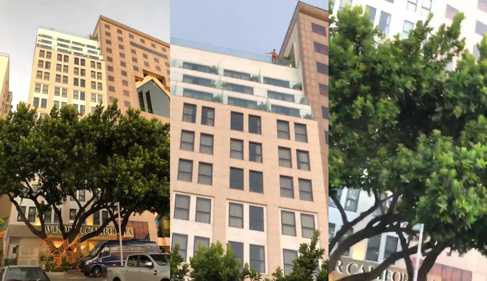 Man jump from hotel last floor