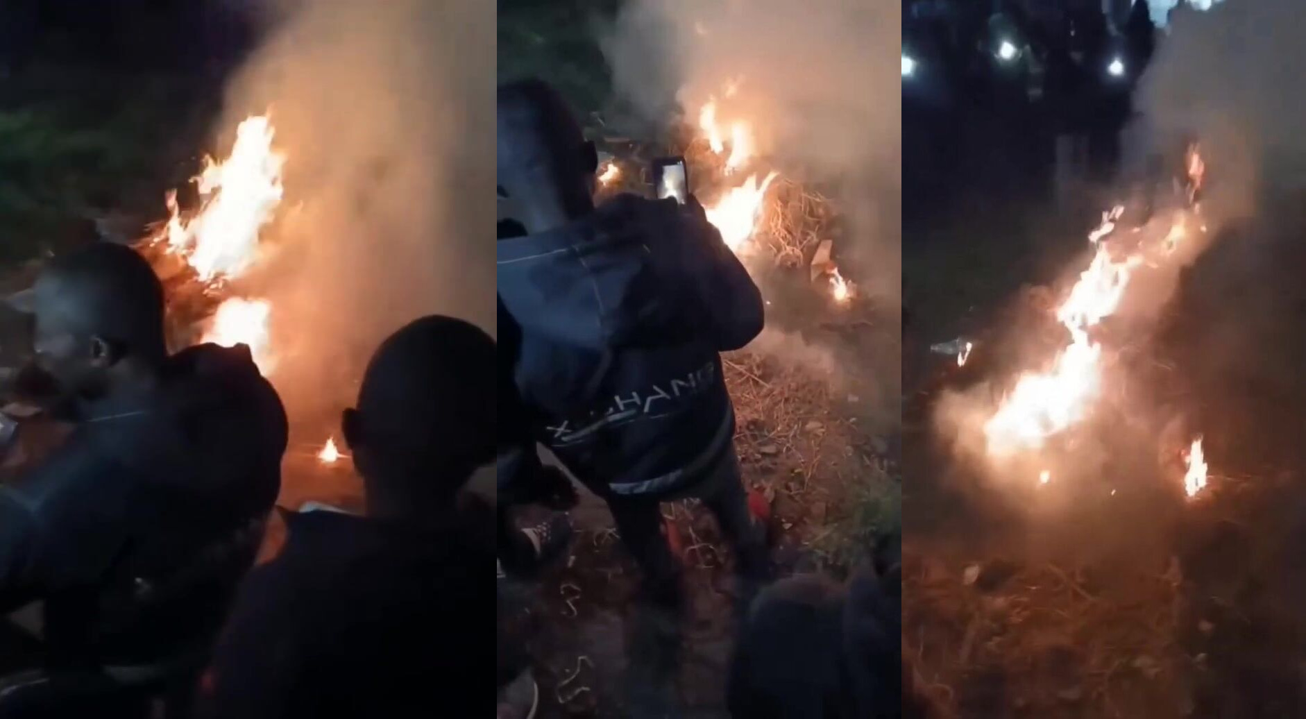 Phone thief torched alive