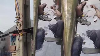 Electrocuted Cable Thief Died In Shit, Literally