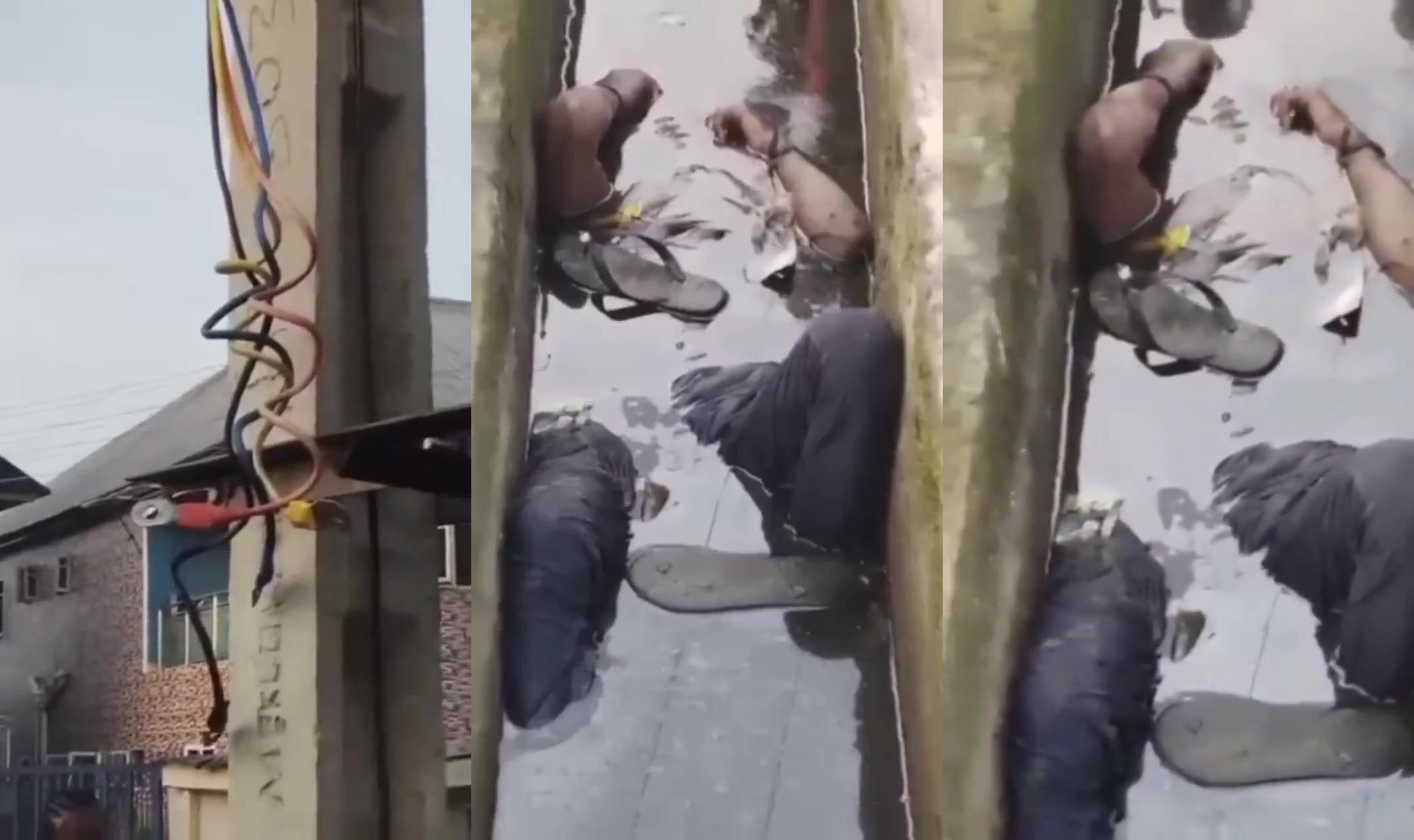 Electrocuted Cable Thief Died In Shit, Literally