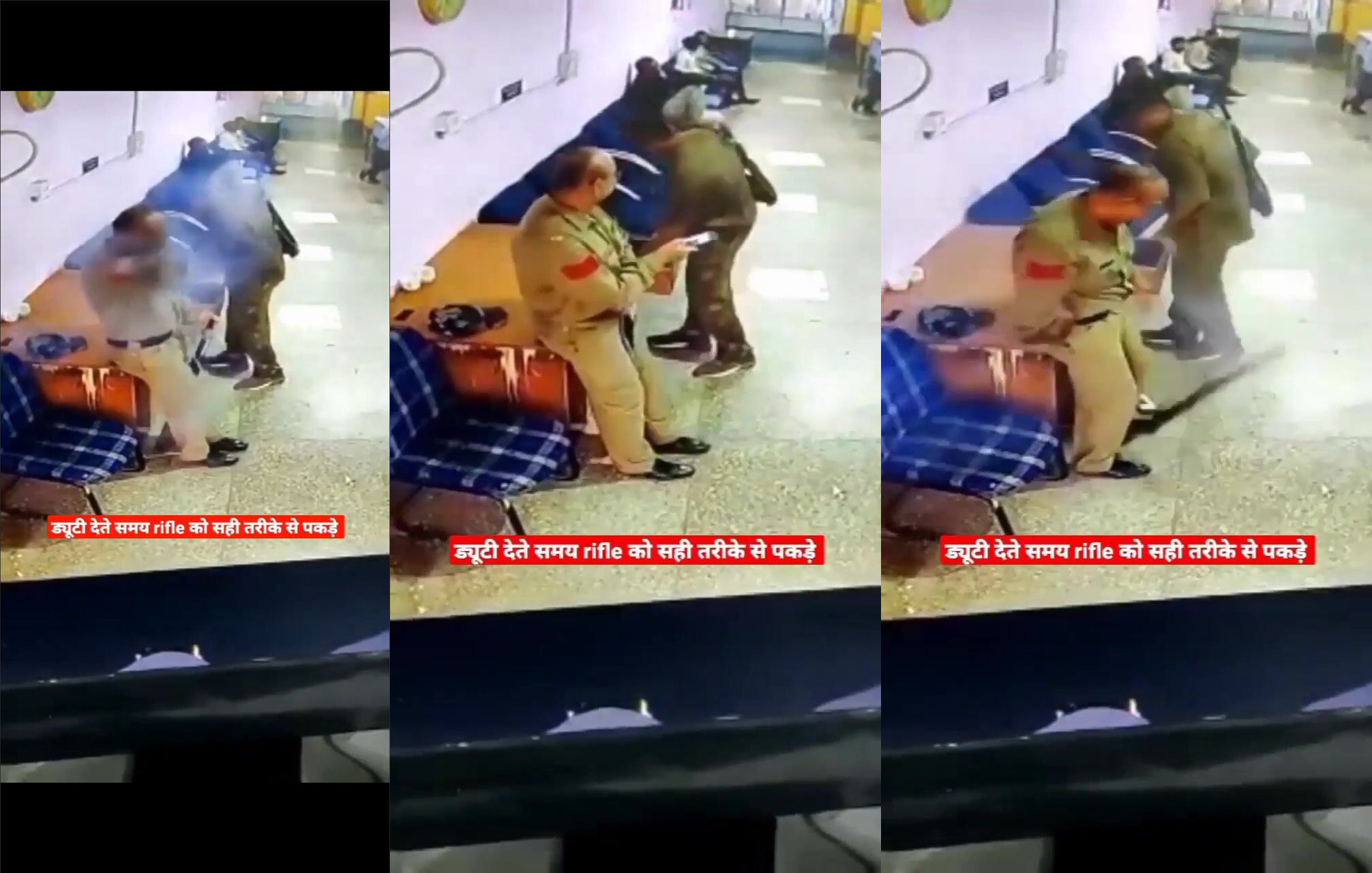 He accidentally shoots himself and ends up with injuries to both arms