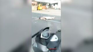At least she beat the morning traffic