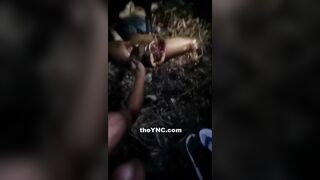 Woman being dismembered