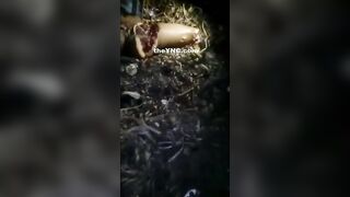 Woman being dismembered