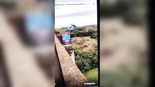 Woman Plummets 131 Feet to Her Death After Bungee Jump Staff Allegedly Forgot to Attach Safety Cord (another angle)