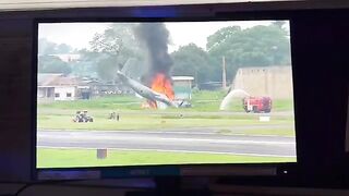 Five Indian air force staff killed as transport plane crashes in Assam