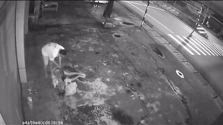 Elderly Lottery Ticket Vendor Sleeping On The Sidewalk Attacked With Rock And Robbed