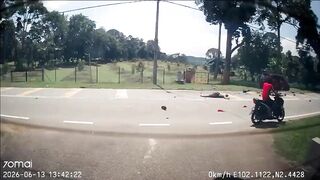 Motorcyclist Flies Under Tanker Truck Wheels, Dies Instantly