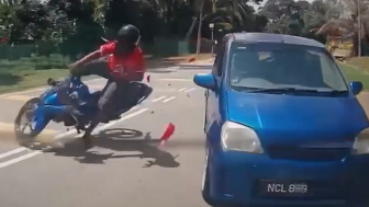 Motorcyclist Flies Under Tanker Truck Wheels, Dies Instantly