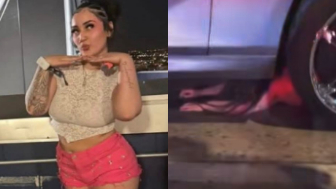 Woman dragged under a car by drunk driver in USA