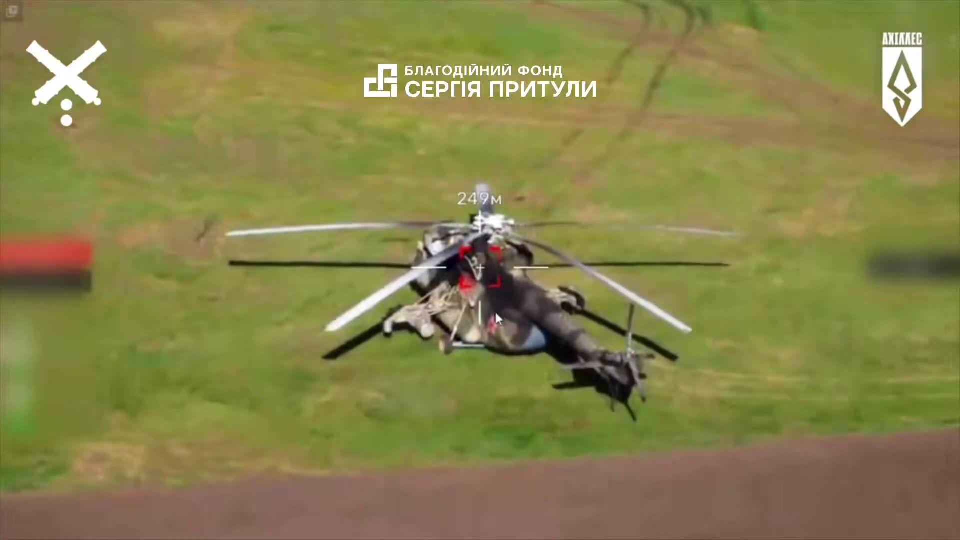 Footage of Ukrainian operation that destroyed Russian Mi-28 and Mi-17 helicopters.