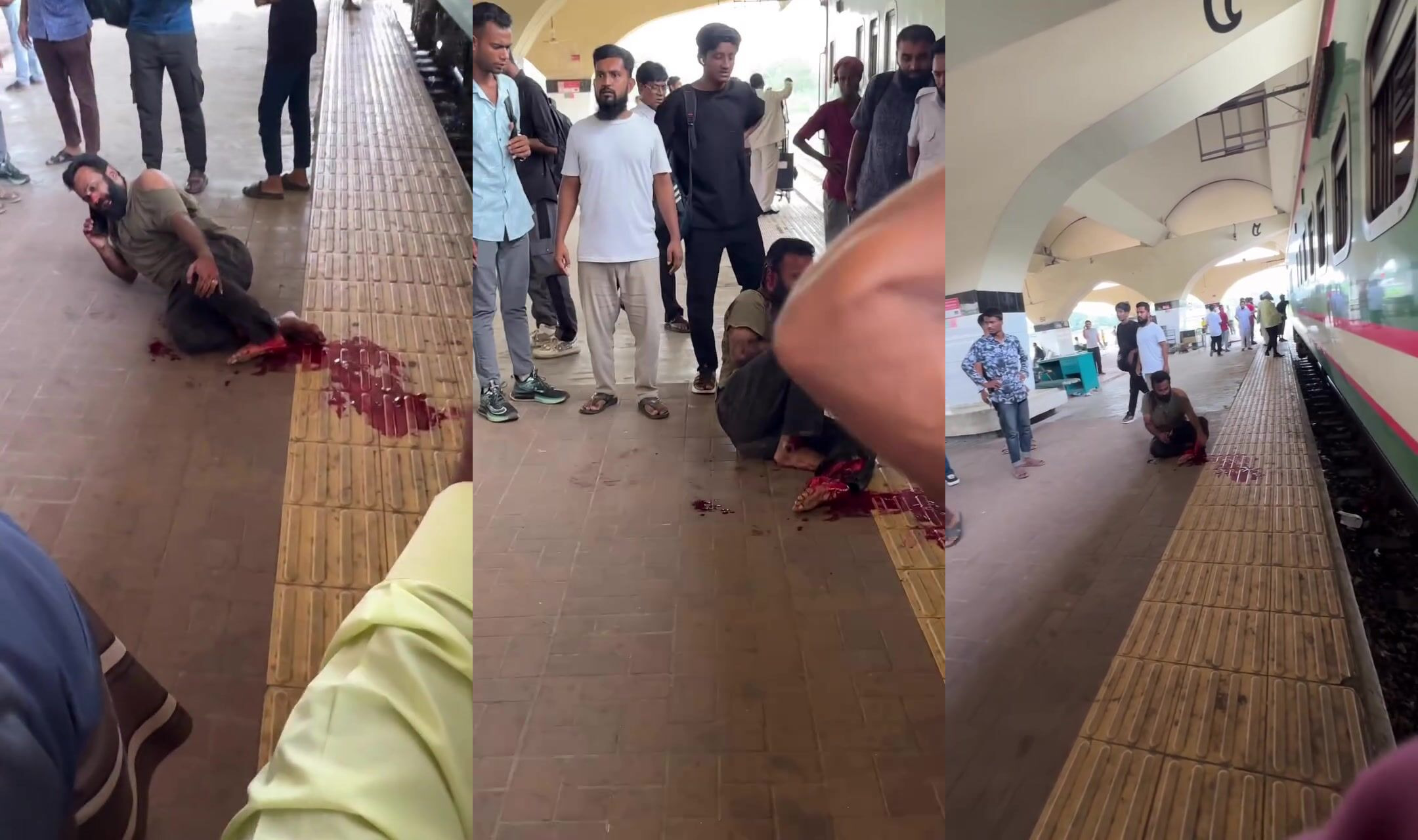 Lucky to be alive train accident