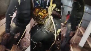 Decomposing body found hung