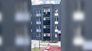 Intoxicated Woman Falls From 4th Floor (Critical Condition)