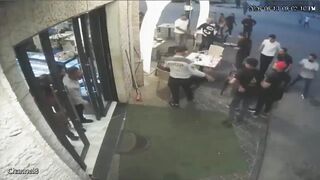 Man Sitting In Cafeteria Shot In The Head By  Israeli Quadcopter Drone In Gaza