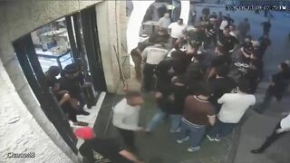Man Sitting In Cafeteria Shot In The Head By  Israeli Quadcopter Drone In Gaza