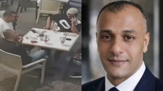 Man Sitting In Cafeteria Shot In The Head By  Israeli Quadcopter Drone In Gaza