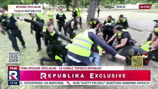 German nazi Police vs Polish Catholics