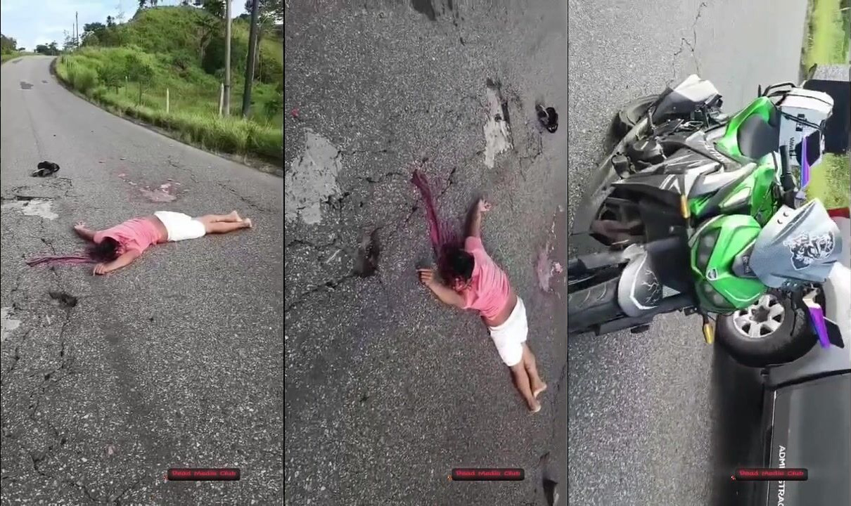 challenging heavy oil trucks with a moped