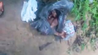 Head, torso, and limbs of a male corpse