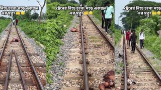Mangled by train India