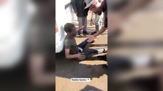 Screaming Thief Flogged For Stealing Wheel Caps