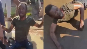 Screaming Thief Flogged For Stealing Wheel Caps