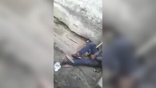 Terrified Thief Gets Clubbed For Stealing In Favela