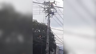 Company Worker Electrocuted, Killed While Repairing Powerline In Indonesia