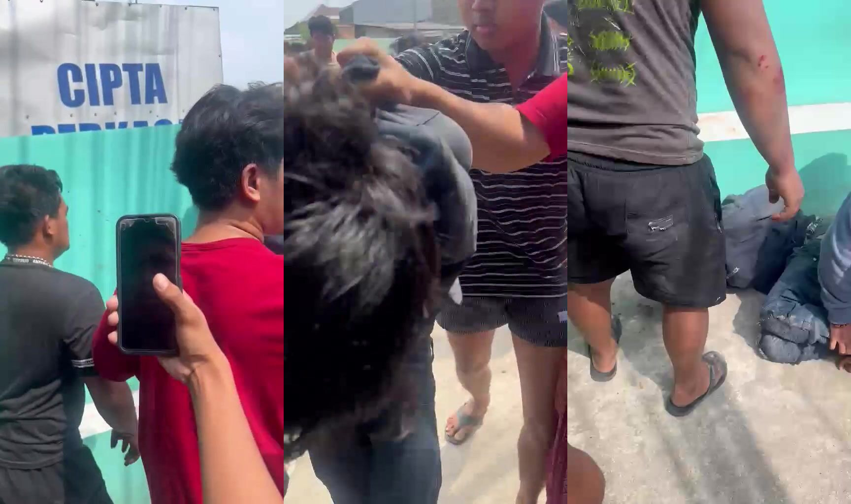 Thief beat bloody Indonesia