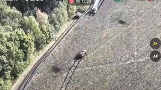 Russian BTR-82 gets shot at point blank. Kursk, Oct 2024